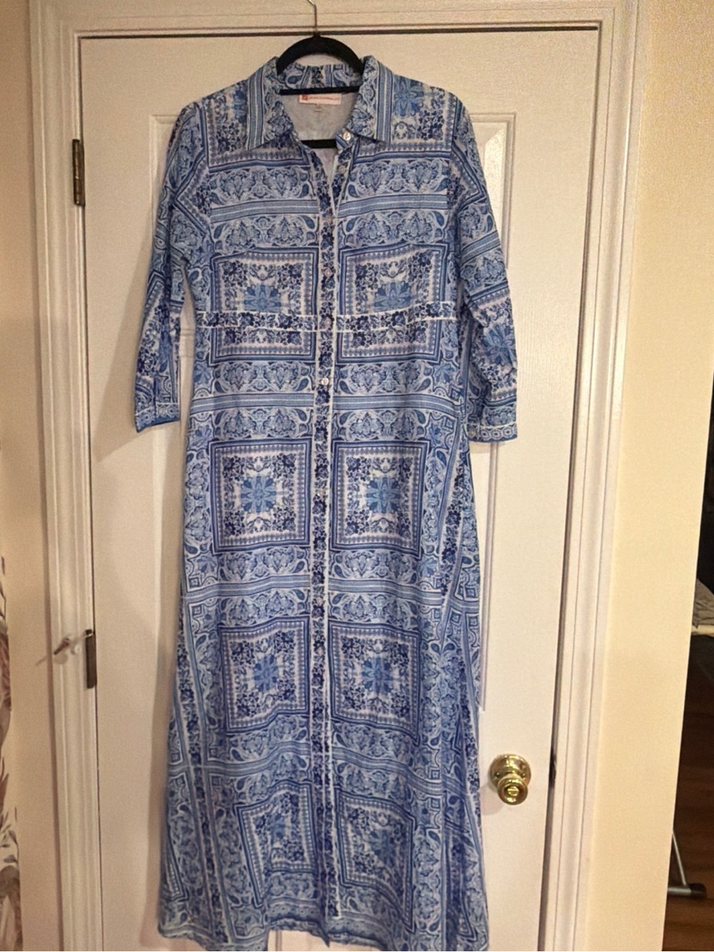 NWT Jude Connally peri medallion print Shirt Dress size Small